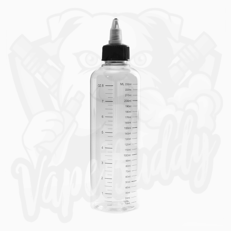 230 ml Messflasche mit Messskala Transparent