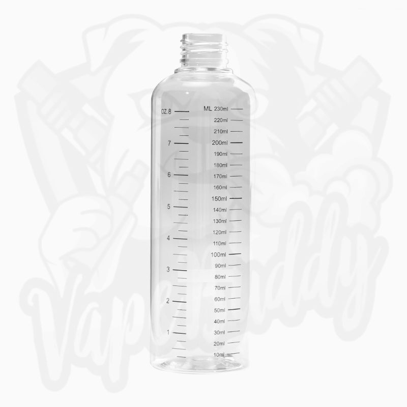 230 ml Messflasche mit Messskala Transparent ohne Deckel