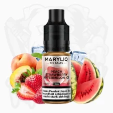 Maryliq Peach Strawberry Watermelon Ice - Nic Salt Liquid
