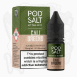 POD SALT CALI GREENS - Amnesia Mango – Nic Salt Liquid 20mg – 10ml – Bild 2