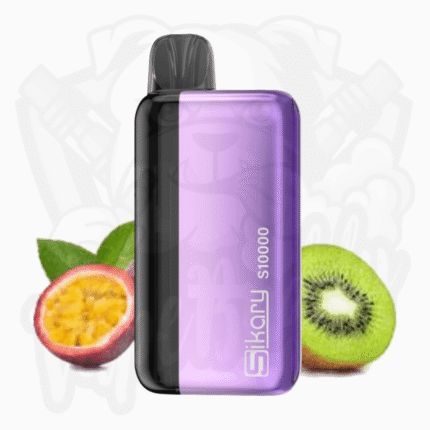 Sikary S10000 Hybrid Vape Kit – Kiwi Passion Fruit 20mg, schwarz-violet, mit Mesh-Coil und Nachfüllpods