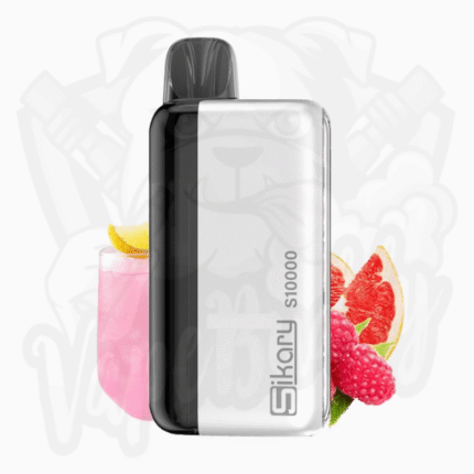 Sikary S10000 Hybrid Vape Kit – Pink Lemonade 20mg, schwarz-grau, wiederverwendbarer Akku