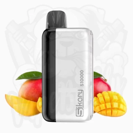 Sikary S10000 Hybrid Vape Kit – Triple Mango 20mg, Farbe Grau-Schwarz, wiederverwendbarer Akku, Nachfüllsystem